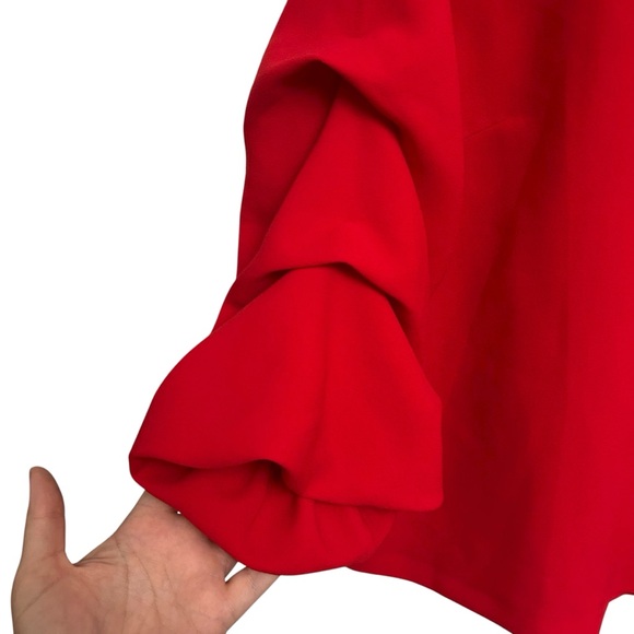 H&M Red Ruffle Sleeve Blouse - Picture 7 of 10